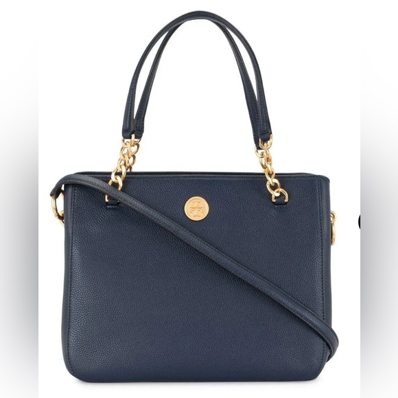 EUC TORY BURCH RARE MASON TRIPLE-COMPARTMENT SATCHEL with COA - Picture 15 of 15